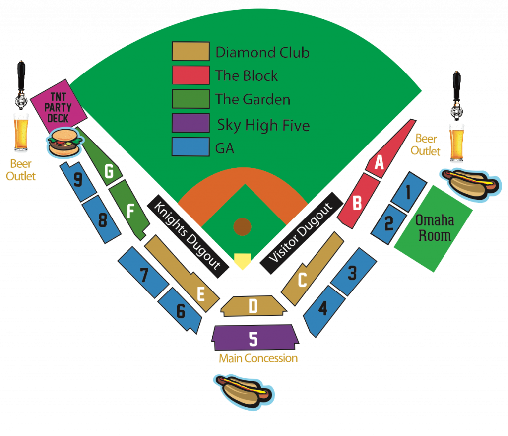 Knights Baseball Stadium Seating Chart