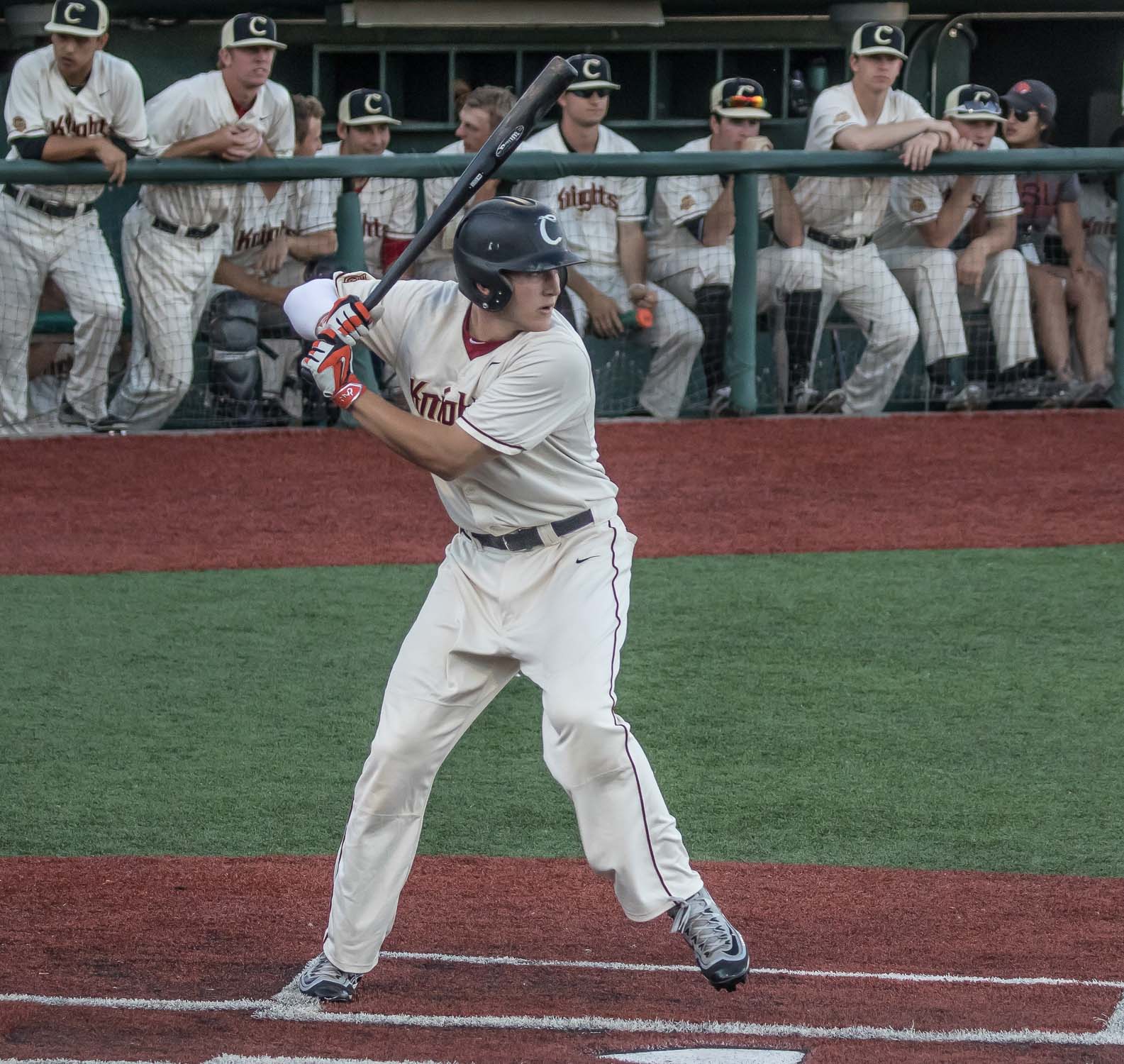 Zak Taylor at Bat Corvallis Knights Baseball
