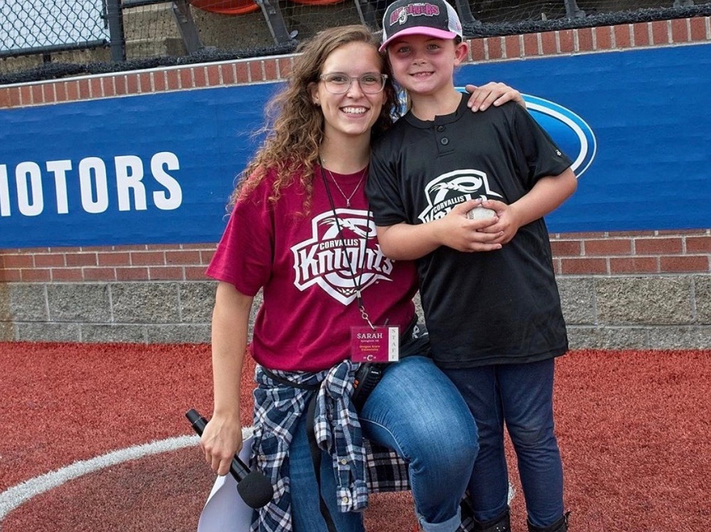 Intern Sarah Hoechlin Named 19 Staff Member Of The Year Corvallis Knights Baseball