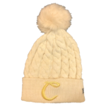 Cream C Monogram Beanie Cream C Monogram Beanie