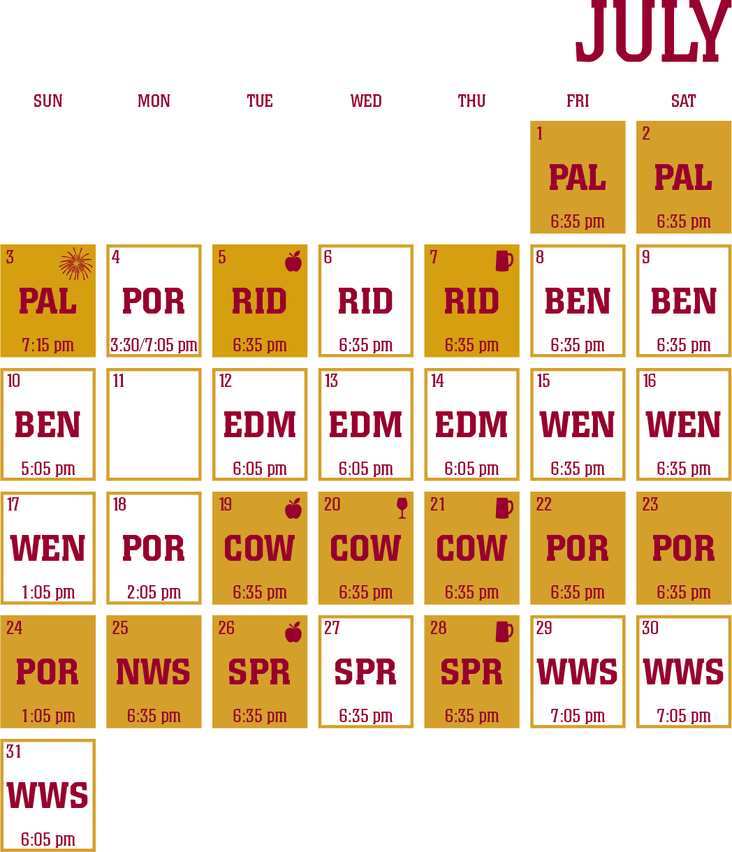 2022 Schedule Corvallis Knights Baseball